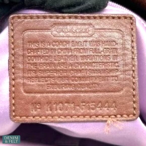 Coach Brown Leather Zoe Convertible Satchel Bag Silver Hardware Shoulder Tote - Picture 12 of 14